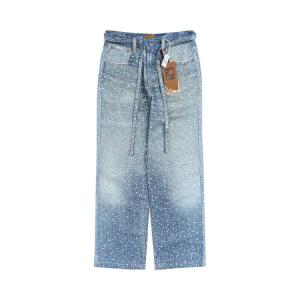 Джинсы Birth Of Royal Child 3D Printed Washed Swarovski Diamond Jean, Blue