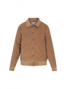 Женская куртка темно-бежевого цвета DreiMaster Vintage