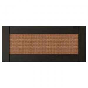 Передняя часть ящика IKEA, 60x26 см, цвет dark brown/woven poplar