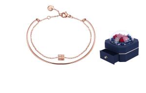 HMZ Титановый браслет Steel для женщин Rose Gold