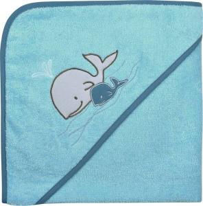 Органическое банное полотенце с капюшоном 158704 Wörner, синий
