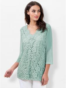 Кружевная рубашка цвета лайма и мяты WITT WEIDEN