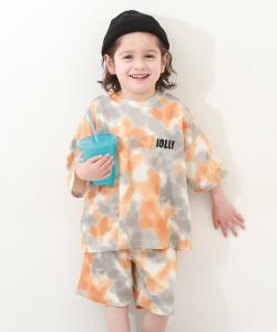 Супер крутая пижама с принтом тай-дай Devirock, цвет Orange