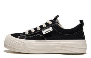 Feiyue Антискользящие износостойкие низкие кеды унисекс черные, цвет Black