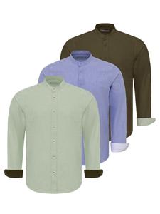 Рубашка на пуговицах классического кроя Dandalo, цвет Blue/Green