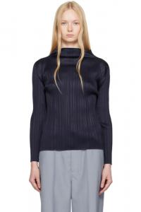 Navy New Colorful Basics 4 Топ PLEATS PLEASE ISSEY MIYAKE