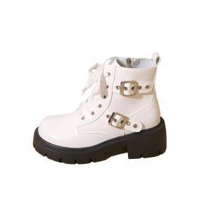 Yang Nianhua Кремовые Мартинсы женские белые, цвет White