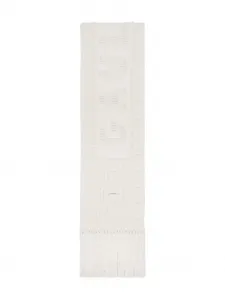 Шарф Je T'aime с бахромой Jean Paul Gaultier, белый