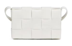 Сумка-подушка CASSETTE из овчины, белая наплечная сумка через плечо Bottega Veneta