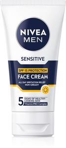 Защитный крем для чувствительной кожи мужчин Nivea, spf 15 75 мл