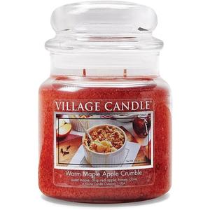 Свеча теплая Maple Apple Crumble средняя Apothecary 14 унций Village Candle
