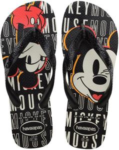 Вьетнамки Havaianas Top Disney, унисекс для взрослых, белый/черный