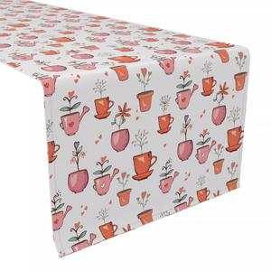 Настольная дорожка, 100% хлопок, 16х108 дюймов, Любовь к растениям