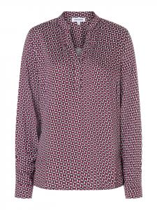 Блузка свободного кроя, длинные рукава, мелкий графический принт. More & More