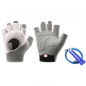 Фитнес-перчатки Li-Ning, li-ning glove cherry blossom розовый+steel wire jump rope синий