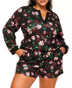 Комплект из толстовки и шорт Lesley размера плюс Adore Me, мультиколор