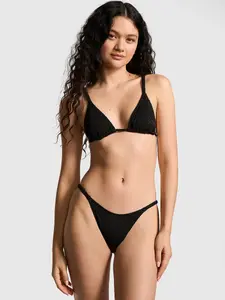 Плавки бикини с резинкой для волос Pink, черный