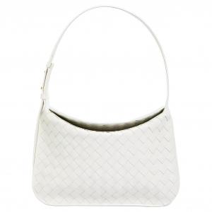 Bottega Veneta Кожаная сумка через плечо женская белая