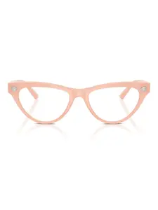 Декорированные очки в оправе 'кошачий глаз' Versace, розовый