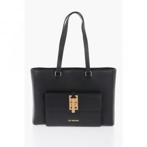 Черная полиэтиленовая сумка-тоут Moschino, Black