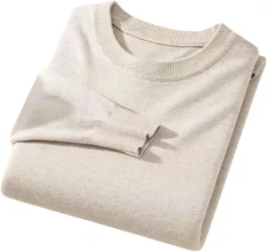 Мужской длинный повседневный свитер толстый пуловер