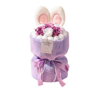 Плюшевая кукла Hug Tube Bouquet Dolls высотой 35 см Whoops, фиолетовый