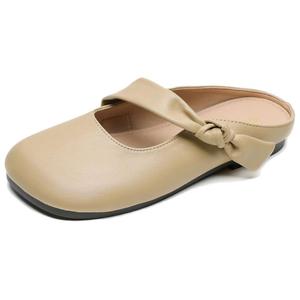 City camel Женские тапочки с закрытым носком на резиновой подошве устойчивые к истиранию цвет хаки, цвет Khaki