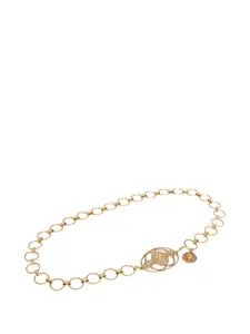 Ремень с гравированным логотипом CHLOÉ, золотой