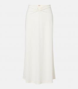 Юбка миди со сборками Johanna Ortiz, экрю