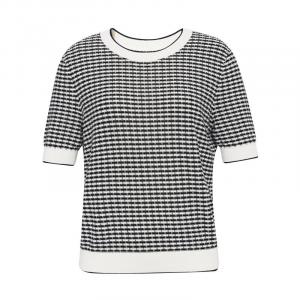 Пуловер Deep Breath с короткими рукавами и текстурой, черный