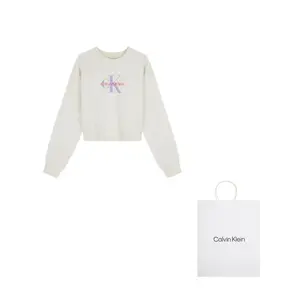 Свитшот женский Calvin Klein, слоновая кость