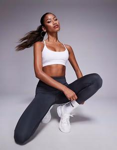 4505 con active bum shape спортивные леггинсы с высокой талией и внутренним карманом в цвете «стальной серый»