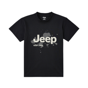 Футболка для детей с круглым вырезом Moderate Jeep, черный