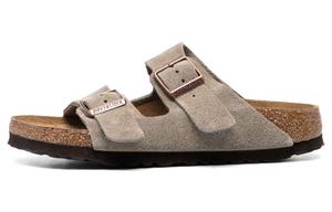 Женские сандалии Arizona Soft Footbed Suede Birkenstock, Taupe