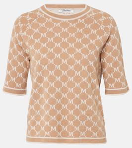 Шерстяной и кашемировый свитер Portici S Max Mara, Jacquard Fond