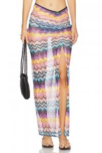 Длинная юбка Missoni, multicolor lace