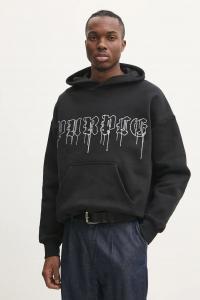 Хлопковая толстовка HWT FLEECE PO HOODY Purple Brand, черный