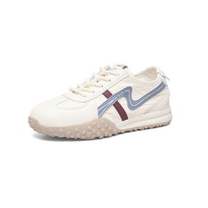 Износостойкие низкие повседневные туфли, увеличивающие рост, для женщин Golden Silk Rabbit, Beige Blue