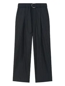 Брюки Colten в тонкую полоску Nanushka, черный