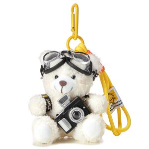 Стеклянные блестящие куклы-медвежата с камерой плюшевый кулон высота 11см Bowl