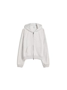 Толстовка с капюшоном на молнии Bershka, серый
