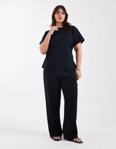 Темно-синие широкие брюки ONLY Curve