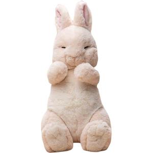 Коллекция "Друзья животных" до колена Сонный Кролик, милые кролики плюшевые куклы высота ок. 36 см SUNLEMONORIGINAL, бежевый sleepy rabbit p-9552