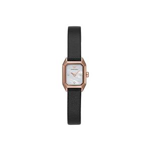 EMPORIO ARMANI Часы Wrist Watch Quartz Movement Genuine Leather Strap Silver Dial Women's Watch, Mother-of-Pearl Color Watch Dial