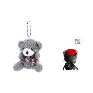 Креативный милый плюшевый медвежонок с бантом-бабочкой, подвеска, высота 8 см YUEMIXIONG