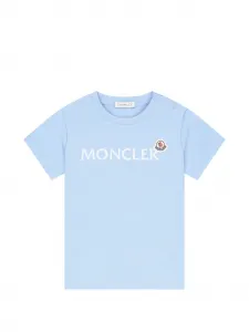 Футболка с логотипом Moncler Enfant, синий