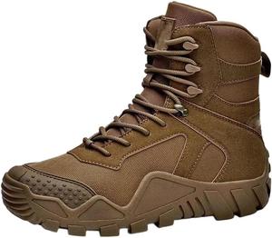 Мужские ботинки с шнуровкой водонепроницаемые для альпинизма, походов, мотоциклов, тренировок, охоты, пустынные ботинки Generic, коричневый