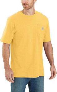 Carhartt мужская футболка с карманом, свободный крой, тяжелый хлопок, короткий рукав, Sundance Heather
