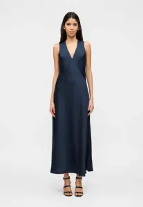 Платье миди с v-образным вырезом, повседневное платье Michael Michael Kors, Midnight Blue