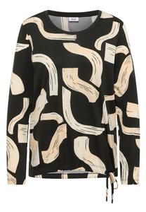 CECIL Лонгслив в черном цвете